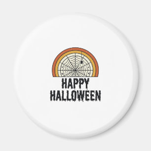 Vintage-Happy-Halloween-Spinnennetz-Vektordesign_1 Magnet