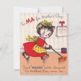 Vintage Happy Mthers Day Holiday Card Feiertagskarte