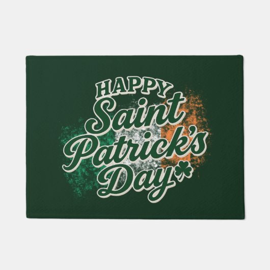 Vintage Happy Saint Patrick's day  Fußmatte (Vorderseite)