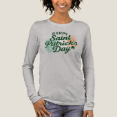Vintage Happy Saint Patrick's day  Tri-Blend Shirt (Vorderseite)