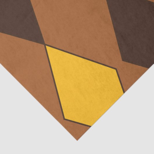 Vintage Harlequin Diamond Pattern Seidenpapier (Detail)