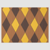 Vintage Harlequin Diamond Pattern Seidenpapier (Vorderseite)