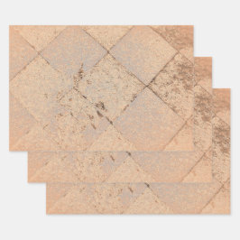 Vintage Harlequin Inspirierte Lichtsephie Alte Tex Geschenkpapier Set