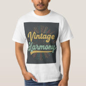 Vintage Harmonie des Logos T-Shirt (Vorderseite)