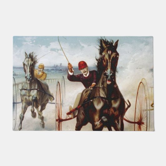 Vintage Harness Racing Fußmatte (Vorderseite)