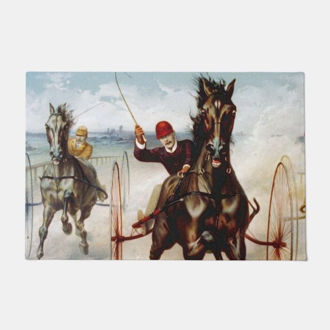 Vintage Harness Racing Fußmatte (Vorderseite)