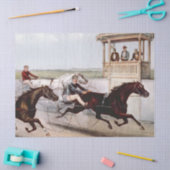 Vintage Harness Racing Seidenpapier (Basteln)