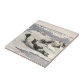 Vintage Harp-Siegel von Louis Futes Fliese (Seite)