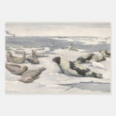 Vintage Harp-Siegel von Louis Futes Geschenkpapier Set (Vorderseite)