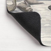 Vintage Harp-Siegel von Louis Futes Mousepad (Ecke)