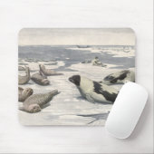 Vintage Harp-Siegel von Louis Futes Mousepad (Mit Mouse)