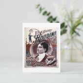 Vintage Harry Houdini King of Cards Werbung Postkarte (Stehend Vorderseite)