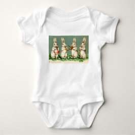 Vintage Häschen-Musiker Baby Strampler