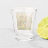 Vintage-Häschen/Osterhase/Oster-Ei/Frühling Schnapsglas (Rückseite)