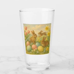Vintage-Häschen/Osterhase/Ostern/Friihling   Glas