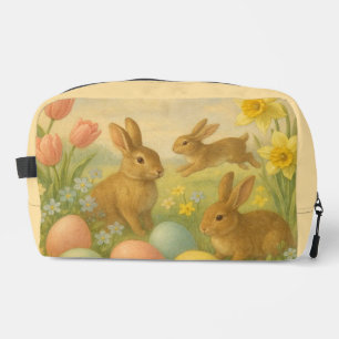 Vintage Hase/Osterhase Osterei/Frühling Waschbeutel