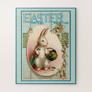 Vintage-Hase und Osterei  Puzzle