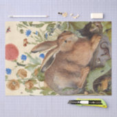 Vintage Hasen-Blume Blumenfrühlings Sommer Seidenpapier (Handwerk)