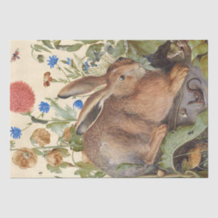 Vintage Hasen-Blume Blumenfrühlings Sommer Seidenpapier