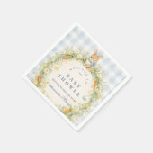 Vintage-Hasen-Garten-Baby-Party Serviette (Ecke)