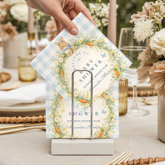 Vintage-Hasen-Garten-Baby-Party Serviette