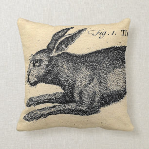 Vintage-Hasen-Kissen Kissen