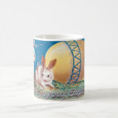 Vintage Hasen mit Ostereiern Kaffeetasse (Mittel)