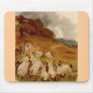 Vintage-Hasen Mousepad