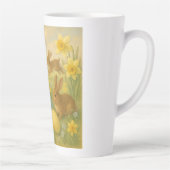 Vintage-Hasen-Oster-Ei/Frühling  Milchtasse (Rechts)