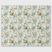 Vintage Hasen | Oster-Geschenkpapier Geschenkpapier (Flach)