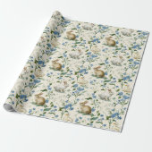 Vintage Hasen | Oster-Geschenkpapier Geschenkpapier (Ungerollt)