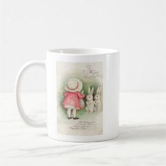 Vintage Hasen Ostern Gruß Kaffeetasse