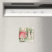 Vintage Hasen Ostern Gruß Magnet (In Situ (Geschirrspüler))