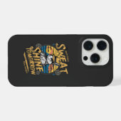 Vintage-Hasen-Workout-Motivationskunst iPhone Hülle (Rückseite (Horizontal))