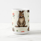 Vintage-Hasenmuster Kaffeetasse (Mittel)