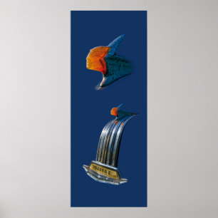 Vintage Hauben-Verzierung Poster