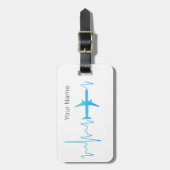 Vintage Häufigkeit des Retro-Pilotprogramms für He Gepäckanhänger (Vorderseite vertikal)