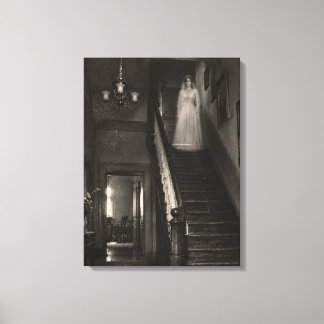 Vintage Haunted House Paranormal Apparition Leinwanddruck