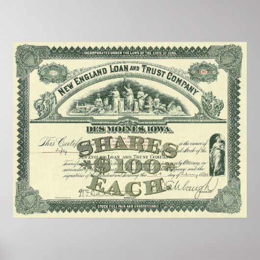 Vintage Hauptstadt Poster (Vorne)