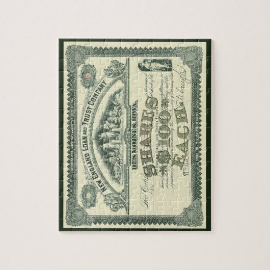 Vintage Hauptstadt Puzzle (Vertikal)