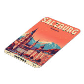 Vintage Hauptstadt Salzburg Magnet (Linke Seite)