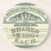 Vintage Hauptstadt Sandstein Untersetzer (Vorne)