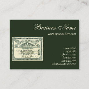 Vintage Hauptstadt Visitenkarte