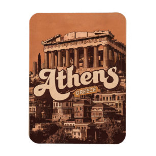 Vintage Hauptstadt von Athen gibt Magnet