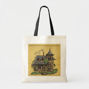 Vintage-Haus Benjamin Franklin lustige Zitate Tragetasche