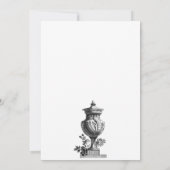 Vintage Hausarchitektur Einladung (Rückseite)