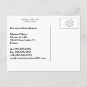 Vintage Häuser nach Manet, Adressenänderung Ankündigungspostkarte (Rückseite)