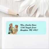 Vintage Hausfrau Errands führen Rücksendeadresse-L (Insitu)