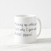 Vintage Hausfrau-lustige Tasse (VorderseiteRechts)