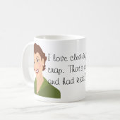 Vintage Hausfrau-lustige Tasse (Vorderseite Links)